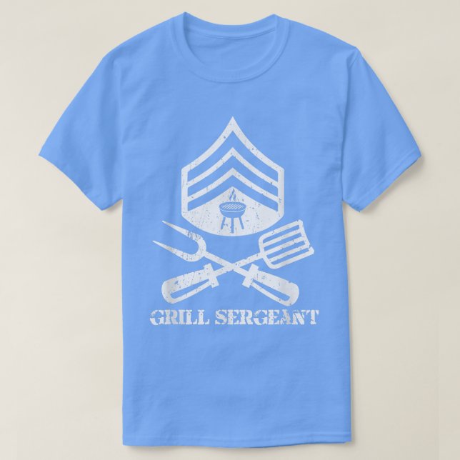 Camiseta Mens Grill Sargento BBQ Master Grill  (Diseño del anverso)