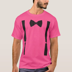 Camiseta Mens Groom Bow Tie and Suspender