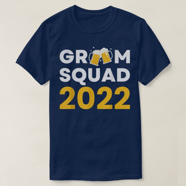 Camiseta Mens Groom Squad Bachelor Party Drinking Team Groo (Diseño del anverso)
