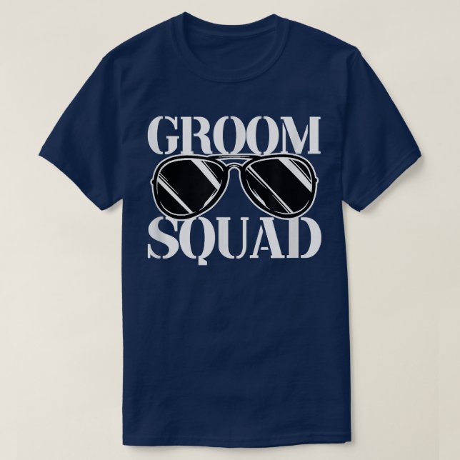 Camiseta Mens Groom Squad Groomsmen Bachelor Party  (Diseño del anverso)