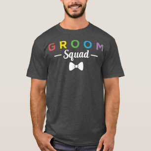 Camiseta Mens Groom Squad LGBT Gay Bachelor Party 