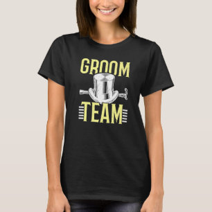 Camiseta Mens Groom Team Groomsman Stag Fiesta Bachelor Par
