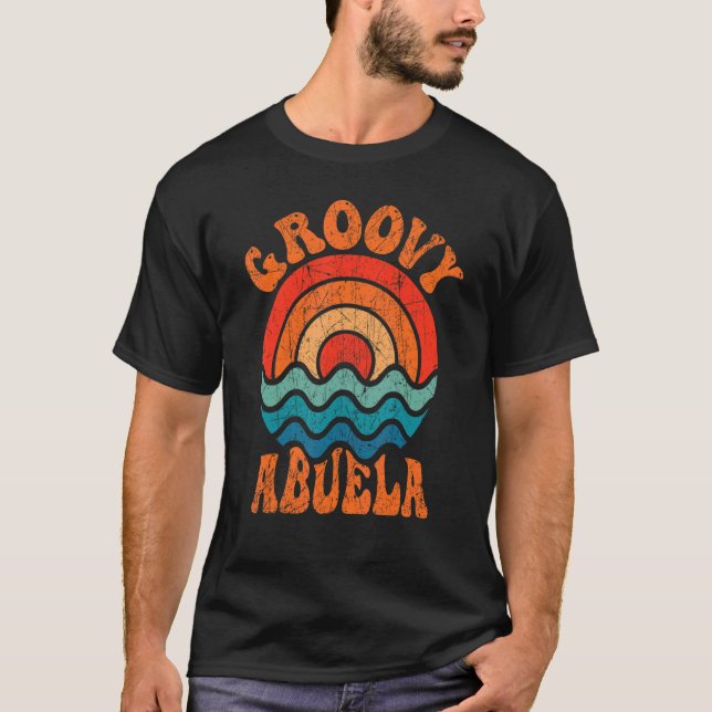 Camiseta Mens Groovy Abuela 70s Aesthetic Nostalgia 1970's  (Anverso)