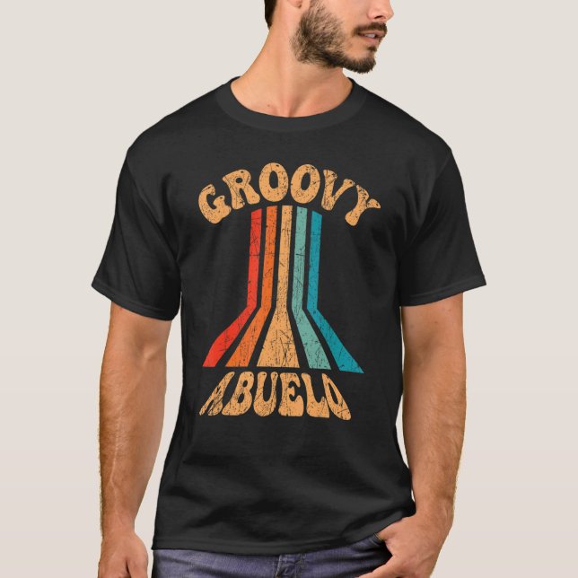Camiseta Mens Groovy Abuelo 70s Aesthetic Nostalgia 1970's  (Anverso)