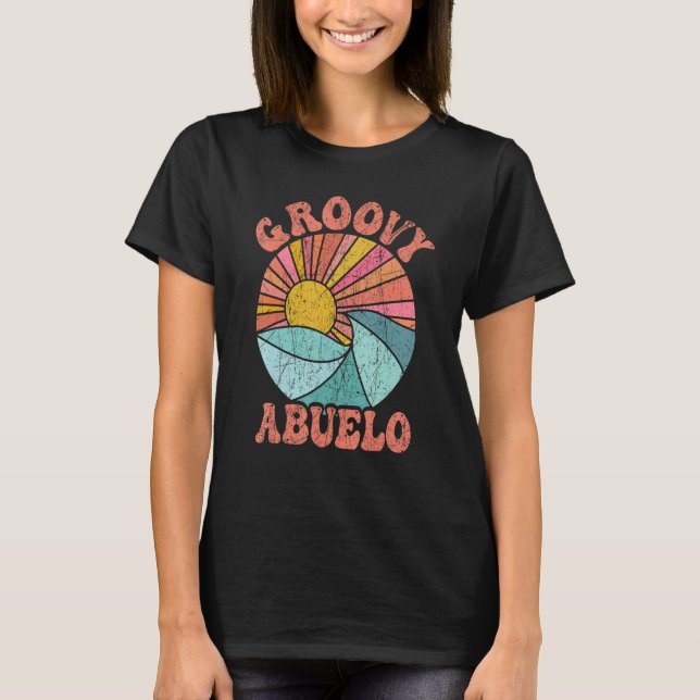 Camiseta Mens Groovy Abuelo 70s Aesthetic Nostalgia 1970's  (Anverso)