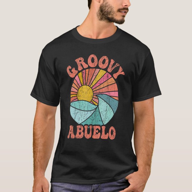 Camiseta Mens Groovy Abuelo 70s Aesthetic Nostalgia 1970's  (Anverso)