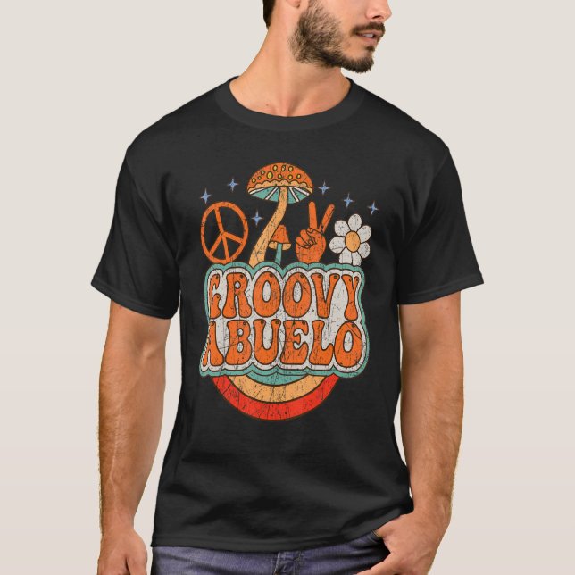 Camiseta Mens Groovy Abuelo 70s Aesthetic Nostalgia 1970's  (Anverso)