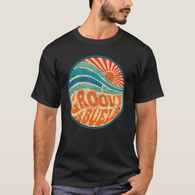 Camiseta Mens Groovy Abuelo 70s Aesthetic Nostalgia 1970's  (Anverso)