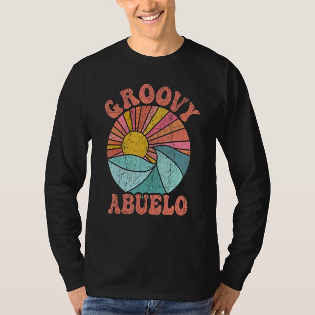 Camiseta Mens Groovy Abuelo 70s Aesthetic Nostalgia 1970's  (Anverso)