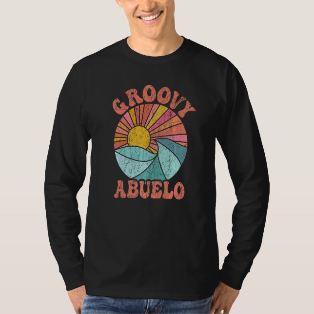 Camiseta Mens Groovy Abuelo 70s Aesthetic Nostalgia 1970's  (Anverso)