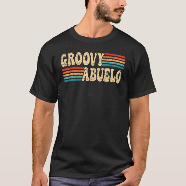 Camiseta Mens Groovy Abuelo 70s Aesthetic Nostalgia 1970's  (Anverso)
