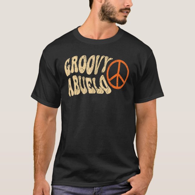 Camiseta Mens Groovy Abuelo 70s Aesthetic Nostalgia 1970's  (Anverso)