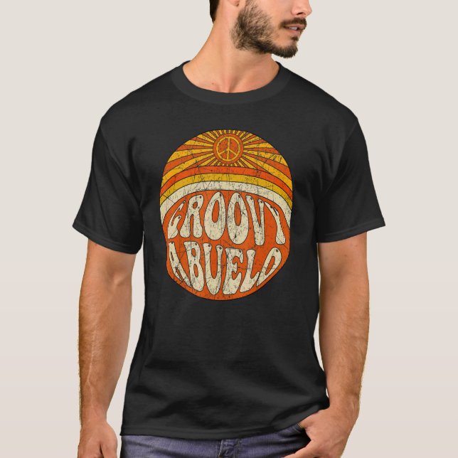 Camiseta Mens Groovy Abuelo 70s Aesthetic Nostalgia 1970's  (Anverso)