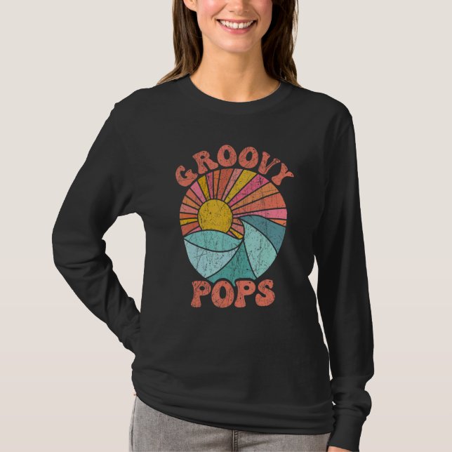 Camiseta Mens Groovy Pops 70s Aesthetic Nostalgia 1970's Re (Anverso)
