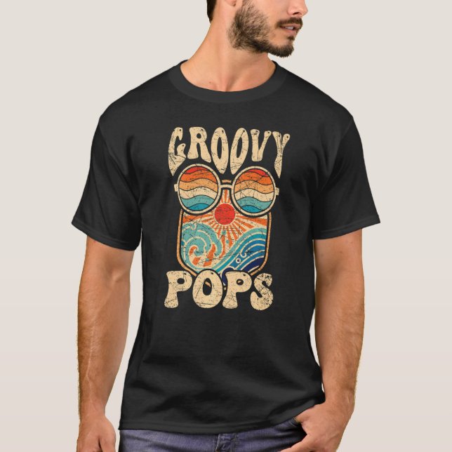 Camiseta Mens Groovy Pops Nostalgia estética de los años 70 (Anverso)