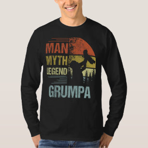 Camiseta Mens Grumpa Leyenda De Mito Para El Padre Y Los Ho