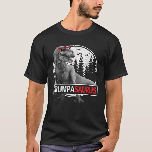 Camiseta Mens Grumpasaurus T Rex Dinosaur Grumpa Saurus Fat (Anverso)