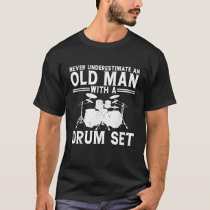 Camiseta Mens Guay Drummer Art Men Dad Drum Set Drum