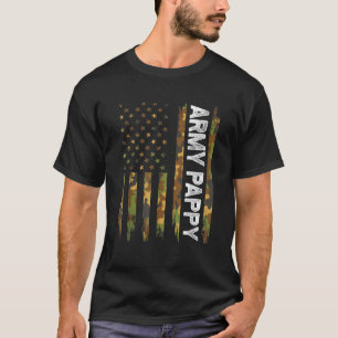Camiseta Mens Guay Ejército Pappy Bandera Americana Fath