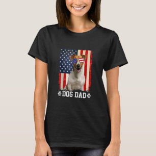 Camiseta Mens Guay Jack Russell Terrier Dog Dad American Fl