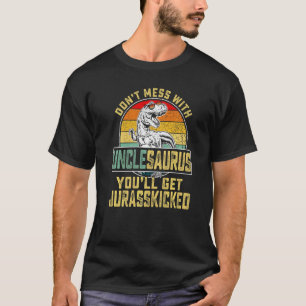 Camiseta Mens Guay Unclesaurus Dinosaur Rex Vintage Father'
