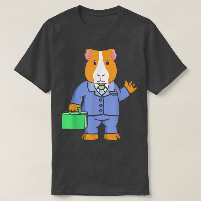 Camiseta Mens Guinea Pig Workcase, Funny Office Pet Dad Men (Diseño del anverso)