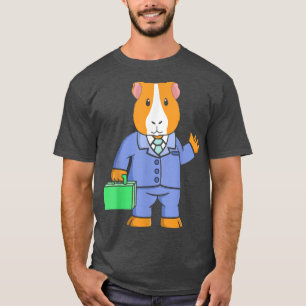 Camiseta Mens Guinea Pig Workcase, Funny Office Pet Dad Men