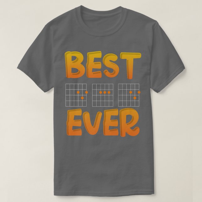 Camiseta Mens Guitar Chord Best DAD ever Fathers Day 2022 P (Diseño del anverso)