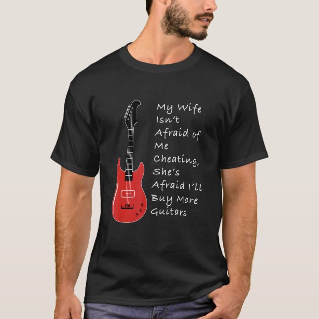 Camiseta Mens Guitar Husband Music (Anverso)