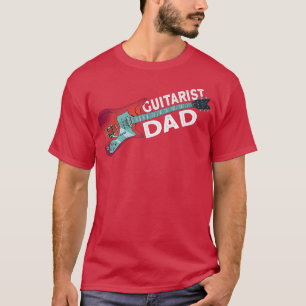 Camiseta Mens Guitarist DadRock And Roll Electronic Rock Gu