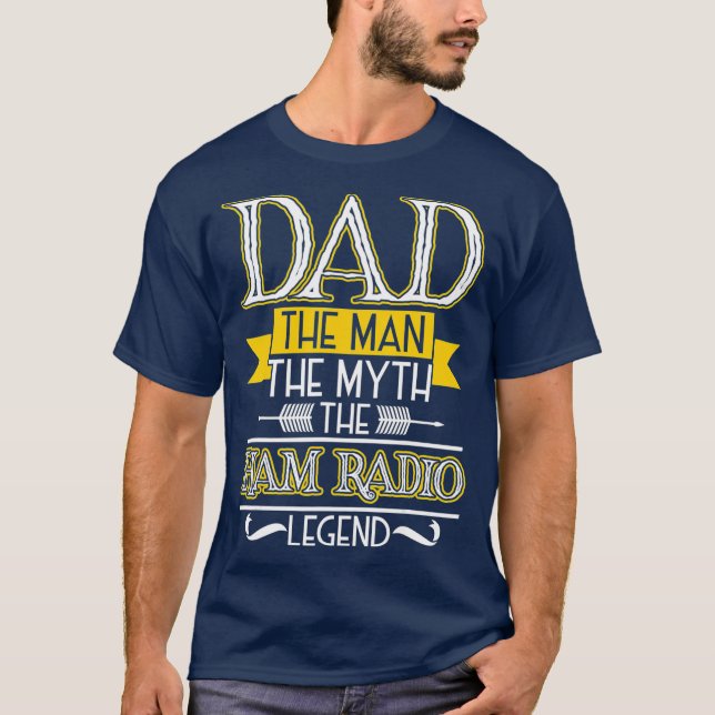 Camiseta Mens Ham Radio Dad s Gifts for Dads - Fathers (Anverso)