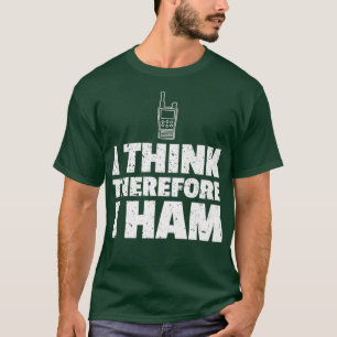 Camiseta Mens Ham Radio Gracioso Regalo Creo Que Por Lo Tan