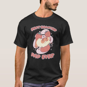 Camiseta Mens Hamster dice que el mejor Hamster Dad Strawbe