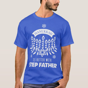 Camiseta Mens Hanukkah es mejor con el paso padre coincidie
