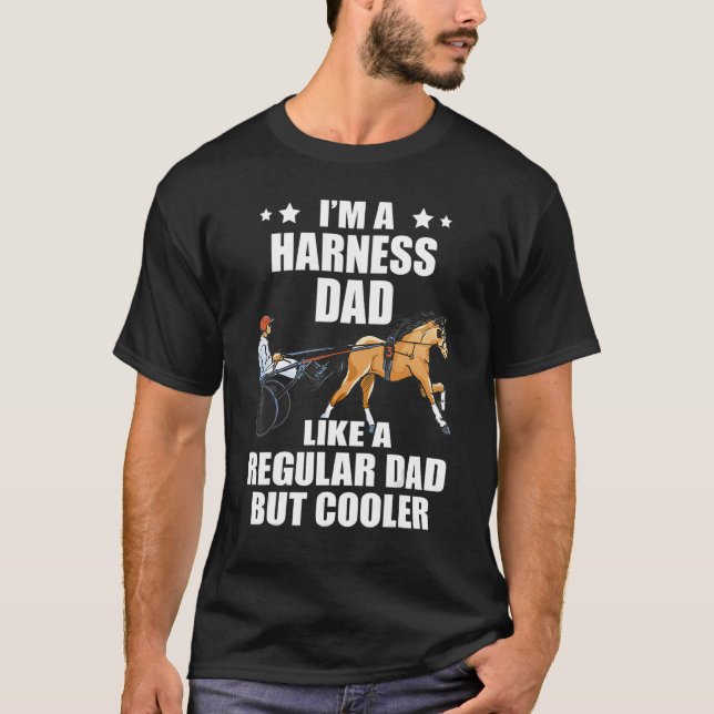 Camiseta Mens Harness Carreras Papá Equitación de venado Tr (Anverso)