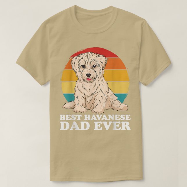 Camiseta Mens Havanese Dad Dog Owner Havanese  (Diseño del anverso)