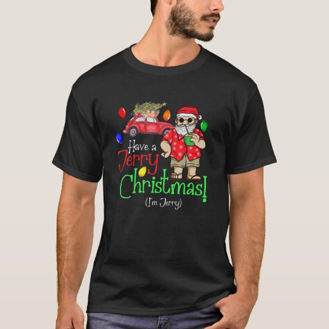 Camiseta Mens Have A Jerry Christmas A Funny Holiday Jerry (Anverso)
