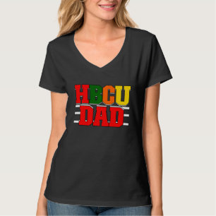 Camiseta Mens Hbcu Dad Históricamente Colegios y Univer Neg