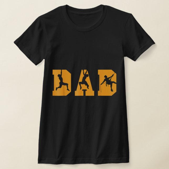Camiseta Mens Hiking Dad Mountaineering Mountain Climbing H (Distribución)