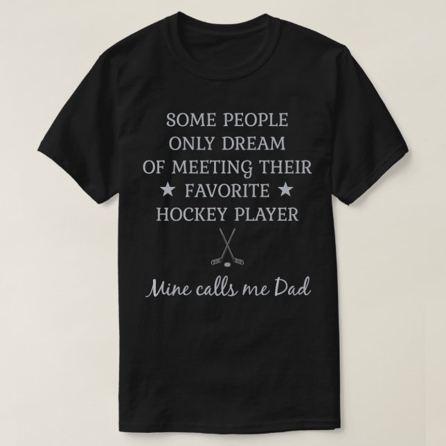 Camiseta Mens Hockey Dad Father of Hockey Player Father's D (Diseño del anverso)