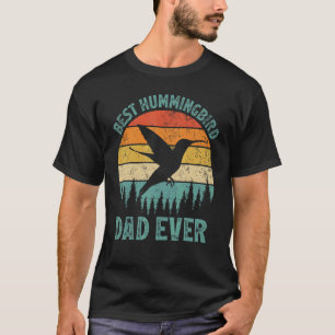 Camiseta Mens Hummingbird Vintage Mejor Hummingbird Papá