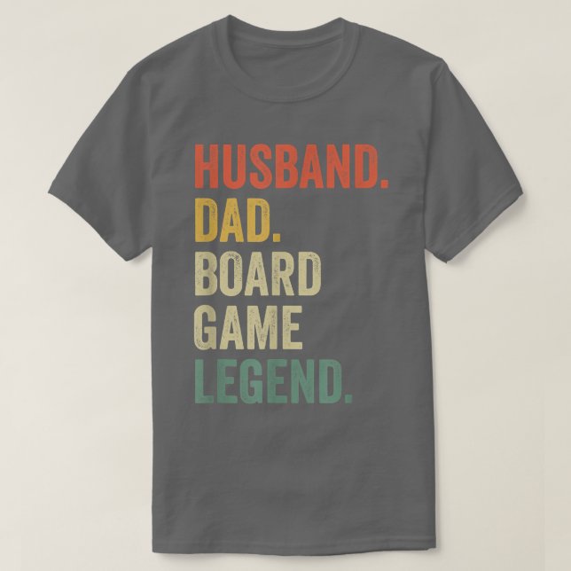 Camiseta Mens Husband Dad Board Game Night Legend Funny Fat (Diseño del anverso)