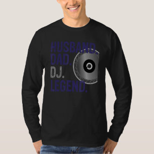 Camiseta Mens Husband Dad Dad DJ Legend