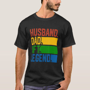 Camiseta Mens Husband Dad Nft Legend Crypto Father Quote
