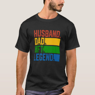 Camiseta Mens Husband Dad Nft Legend Crypto Father Quote  