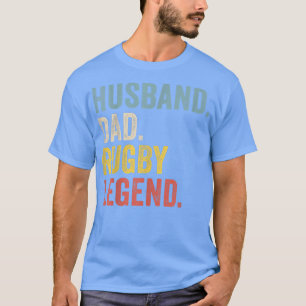Camiseta Mens Husband Dad Rugby Legend