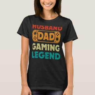 Camiseta Mens Husband Dad Video Game Leyenda Gaming Dad Fat