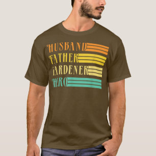 Camiseta Mens Husband Father Gardener Hero Dad Daddy Father