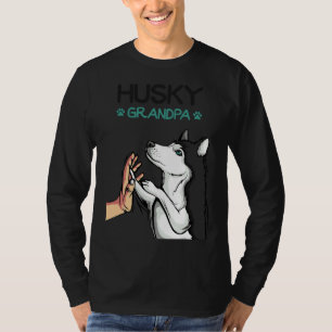 Camiseta Mens Husky Abuelo Dog Dad