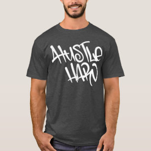 Camiseta Mens HUSTLE Gym Fitness Workout Bodybuilding Motiv
